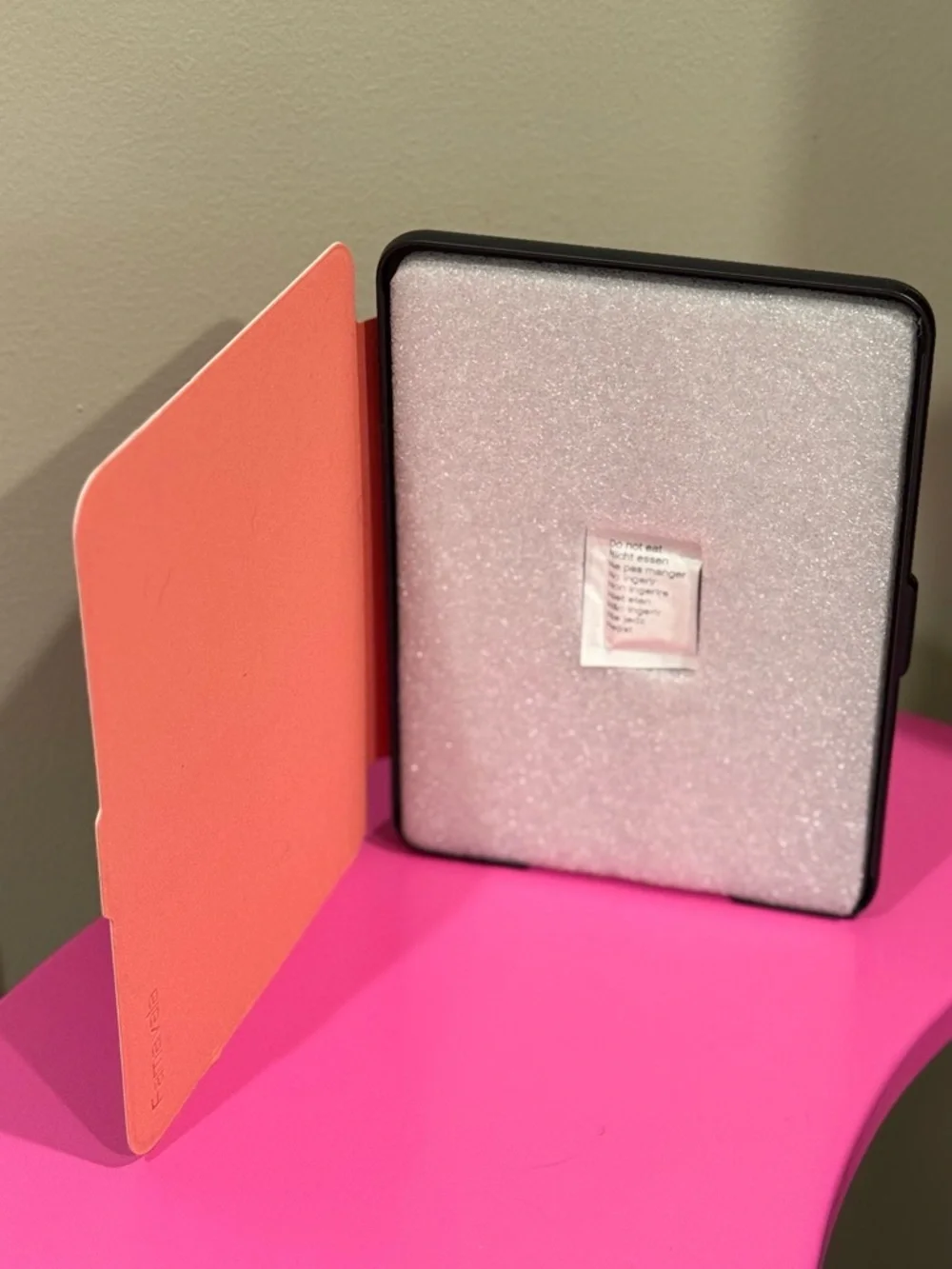 New 7“ Amazon Kindle Magnetic PU Hard Shell Cover Folio-Pink